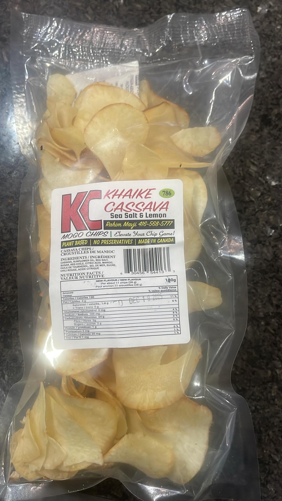 Cassava Chips - Sea Salt & Lemon